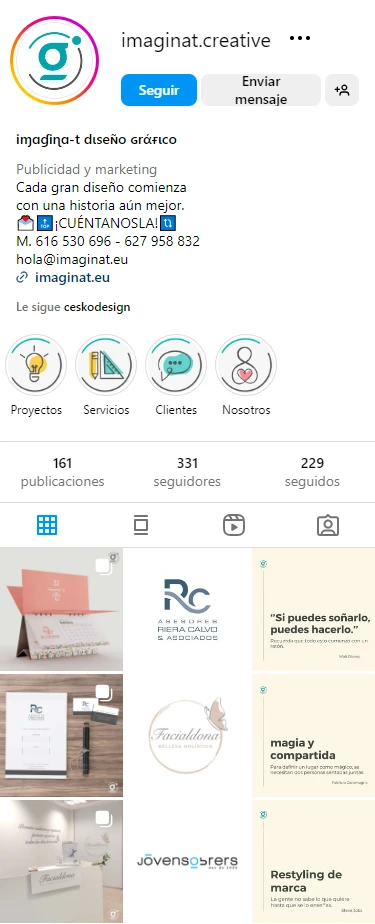 Imagen del instagram de imaginat